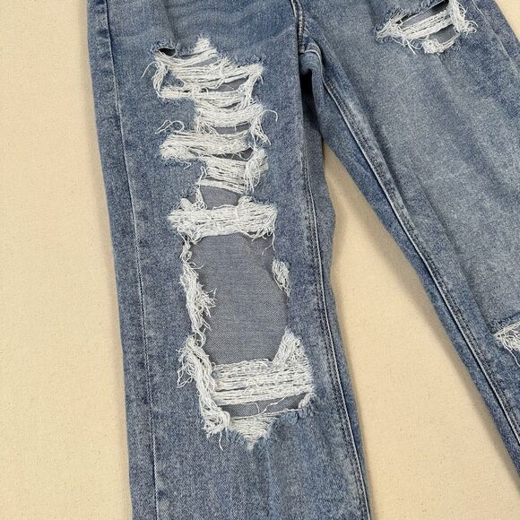 American Eagle Highest Rise 90s Boyfriend Jeans Women’s 2 Blue Denim Stretch‎ - Picture 8 of 16